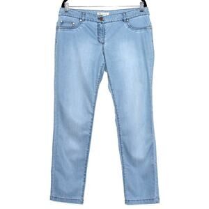 EKOL Light Wash Slim Leg Jeans Size Large